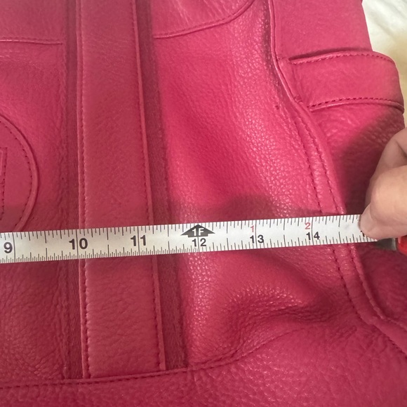 Tory Burch Fuchsia Leather Tote - Picture 11 of 16